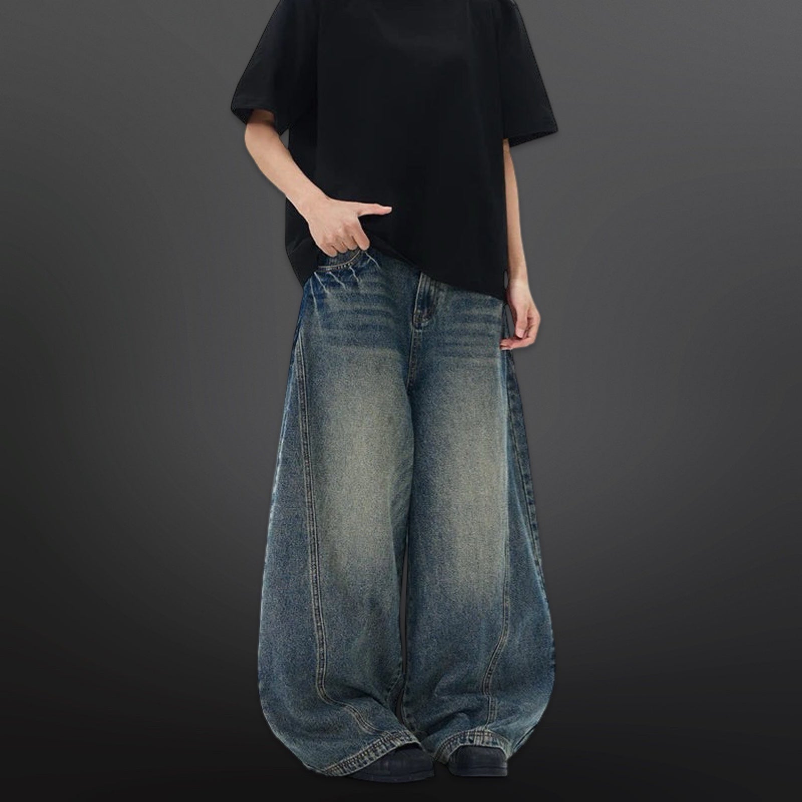 'KRU' Baggy Jeans