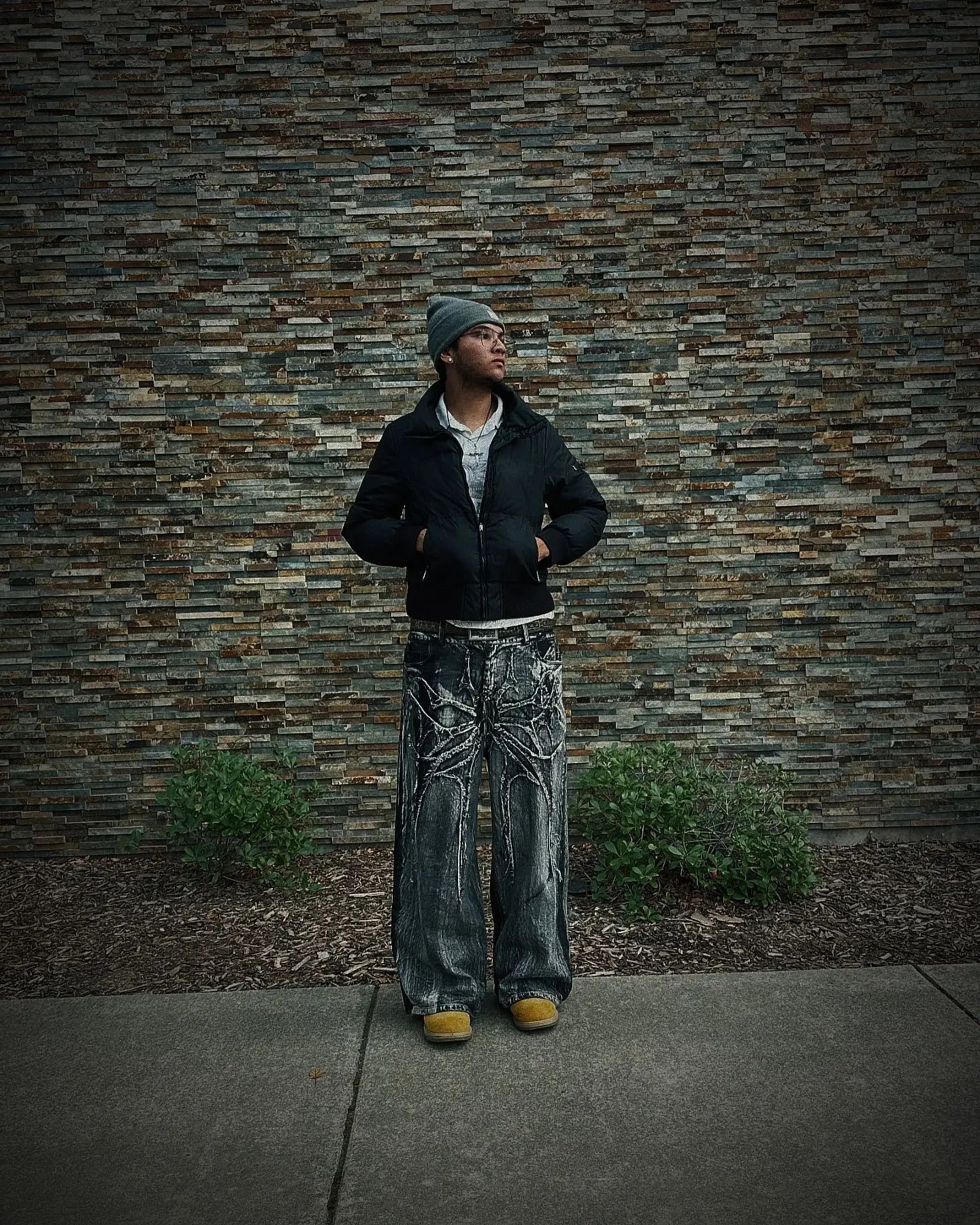 'PHANTXM' Baggy Jeans