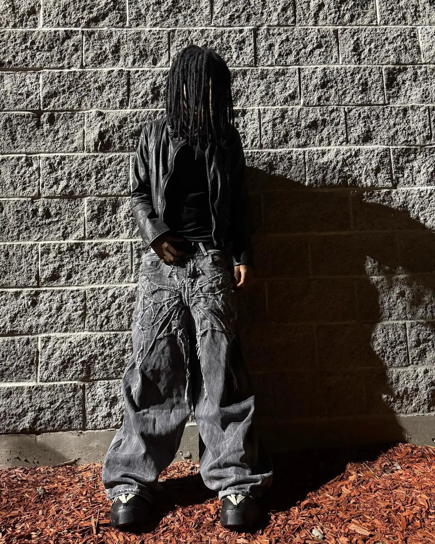 'PHANTXM' Baggy Jeans